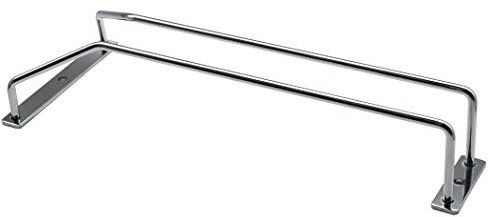 Abcsea 24 cm Support de Verre à vin Chrome, Porte-Verre à vin, Porte-Verres Suspendu sous Le Placard, 1PCS (1 rangée)