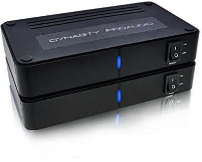 DYNASTY PROAUDIO WSA-5RP Wireless Rear Speaker Kit with Built-in Amplifier – 5.2/5.8GHz Dual Band, 106 RF Channels Anti-Interference, 2x50W Class-D Power, 100ft Range –for Home Theater Surround Sound