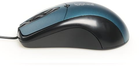 iggual Ratón COM-Ergonomic-XL 800 dpi Azul Negro/Azul