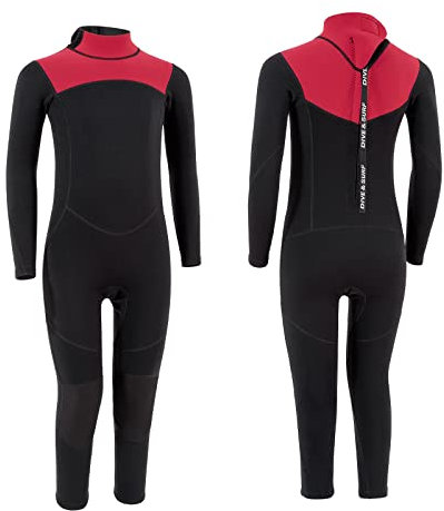 YDQUANI Kinder Neoprenanzug, 2 mm Neoprenanzug für Jungen und Mädchen, Thermischer Neoprenanzug zum Surfen, Freiwasserschwimmen, Schnorcheln
