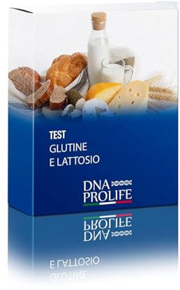 DIENNEA Prolife - Test d'intolérance au gluten et au lactose - Détecte les intolérances dans 600 aliments - Augmente le bien-être - Made in Italy