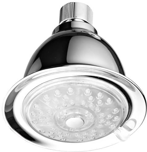 Cabezal De Ducha LED Tipo Lluvia - Accesorio De Baño Con Luz LED, Rociador De Mano De Alta Presión Con Luces LED Que Cambian De Color Y Sensibles A La Temperatura, Para Renovar El Baño Y Disfrutar