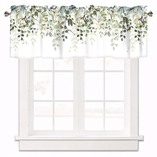 Cliduli Cantonnière décorative pour fenêtres, traitements de fenêtre créatifs 1 panneau de rideaux courts pour fenêtres de cuisine, salle de bain, chambre à coucher, 137 x 45,7 cm