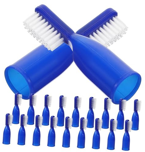 NIYANGLE 20pièces Brosse à Dents Petite Avec Protège-doigts Brosse à Dents De Prison Portables Pour Utilisation Carcérale