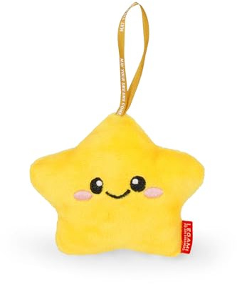 Legami - Weihnachtsdekoration aus Plüsch Oh-Oh-Ornaments, Star, Weihnachtskugel, zum Aufhängen am Baum, aus Polyester, 9 x 10 x 4 cm