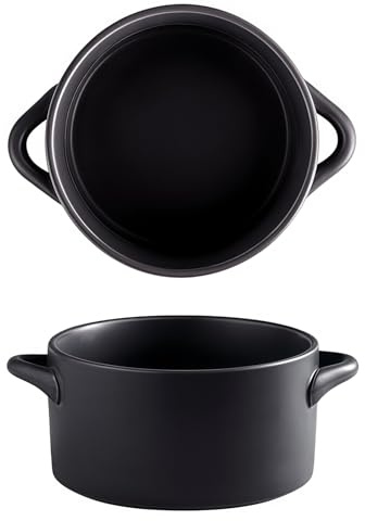 Tazza da zuppa con manici, tazze da brodo, grande ciotola per zuppa di cipolle, adatta al forno per colazione, latte, dessert, farina d'avena