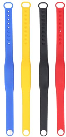 lvifloae Bracelets de contrôle d'accès à l'accès à l'accès à l'accès à l'accès à l'accès en Silicone RFC 4pcs, Bracelets de contrôle d'accès en Silicone réénuméré en Silicone avec Puce