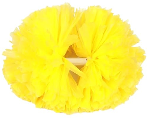 GIUPLOKID Accessori per Il tifo: Palline Colorate, Pompon da Cheerleading Multicolore 32 cm 4 Pezzi(Color 2)