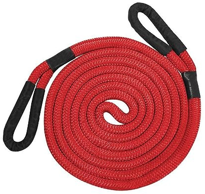 Corda di recupero 3/4 pollici 30 FT 20000 libbre Resistenza alla rottura Cinghie di traino Corda di traino for carichi pesanti for auto camion SUV UTV motoslitta