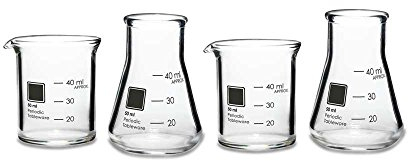 Parodic Tableware Schnapsgläser in Labordesign
