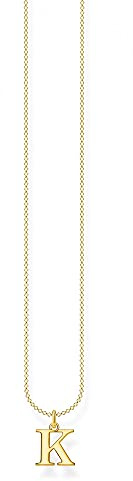 THOMAS SABO bokstav K guldpläterat silverhalsband KE2020-413-39