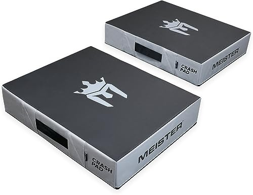 Meister Crash Pad Weight Lifting Drop Pads - Black/Gray (Pair)