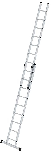 PROREGAL Échelle coulissante avec traverse standard 2 x 11 échelons | échelle, échelle télescopique, escabeau double, échelle double