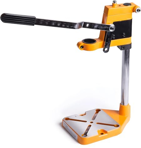 Avilia Supporto a Morsa Regolabile per Trapano - Base d'Appoggio Trapani Altezza 510 mm, Diametro Colonna 25 mm, Base 22x16 cm, in Alluminio Pressofuso