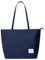 KALIDI Wasserdichte Tote Bag mit Reißverschluss – Leichte Shopper Schulter Tasche für Arbeit Uni,Blau