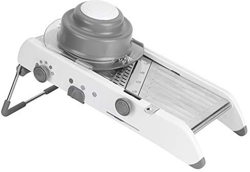 Mandolina Affettatrice Regolabile per Cucina, Tritatutto per Alimenti Mandolina Affettatrice con Taglierina per Waffle