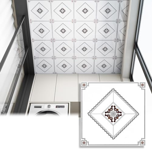 Panel Decorativo Pared Techos Paneles De Techo Autoadhesivos De PVC, Papel Tapiz De Techo Decorativo De 30x30 CM Para Techo Abatible De Garaje, Ducha De Baño, Revestimiento Paredes(Style 1,5 pack)
