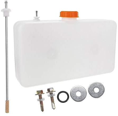 7L Fuel Tank, Plastic Petrol Oil Tank Water Tank for Boat Car Truck Diesel Parking Heater Accessories with Oil Extractor