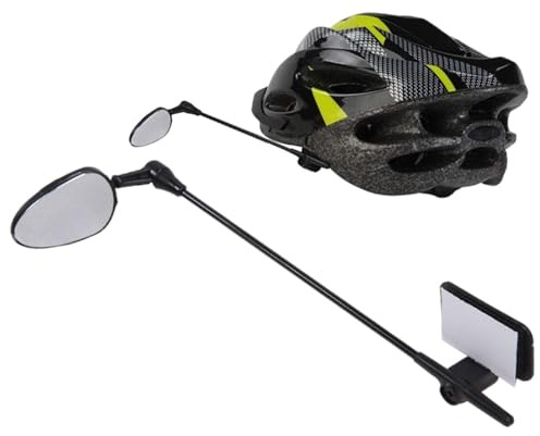 Rétroviseur Pour Casques De Vélo – Rétroviseur De Cyclisme, Ajustement Compact Et Réglable | Accessoire De Casque Facile À Installer, Utilisation Polyvalente Pour La Montagne, La Route, Les Vélos Élec