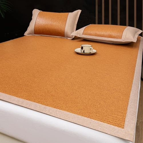 Colchoneta De Bambú Refrescante For Dormir, Esterilla De Bambú Para Dormir En Verano, Colchón De Ratán De Verano, Colchoneta De Verano Transpirable, Para Cama Doble(180*200 cm/70.87*78.74in)