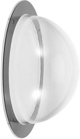 Toddmomy Dog Fence Viewing Window Abs Dome, Prevents Pets from Escaping and Injury, for Garden and Backyard Use, Black Pet Fence Bubble Window for Dogs and Cats