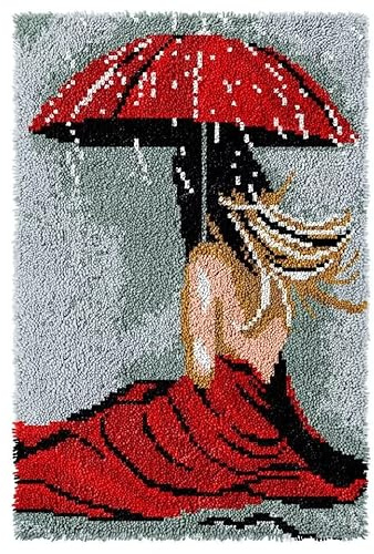 Myriad Choices Latch Hook Rug Kits 60 X 40 cm DIY Latch Hook Rug, Home Carpet Rug Making Kits, DIY Crochet Kits Embroidery Kits Needlework Crafts for Home Decor, Latch Hook Kits for Kids Adults