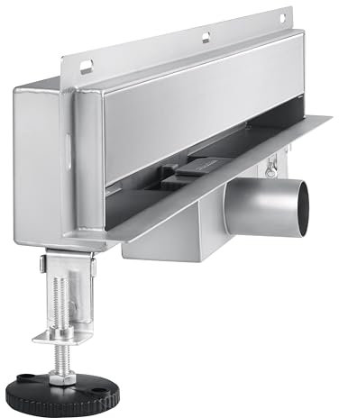 AQUA UNO PANNEAU DOUBLE FACE LINÉE BASIC WALL 80cm CHROME ACIER INOXYDABLE PANNEAU DOUBLE FACE, MONTAGE FAIBLE 56mm, ENSEMBLE COMPLET