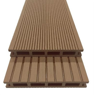 OOGarden - Lame de terrasse en bois composite - L.240 x 14,6cm - Teck