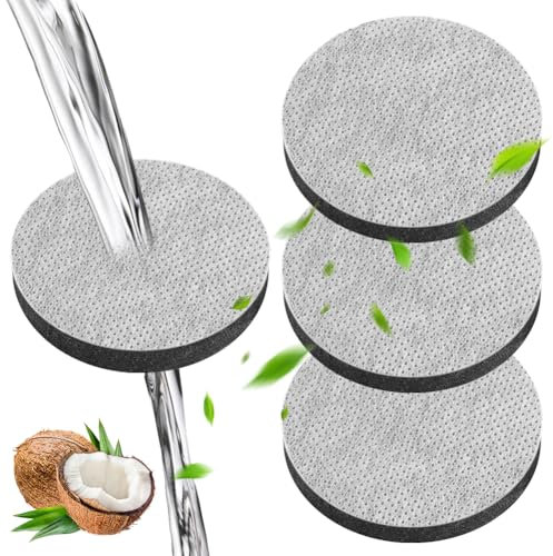 OFFCUP 4 Pack MicroDisc Replacement Filter Discs for Brita Fill and Go Water Filter Bottles Carafes, Reduce Chlorine, Microparticles and Other Impurities, Eco-Friendly and Economical