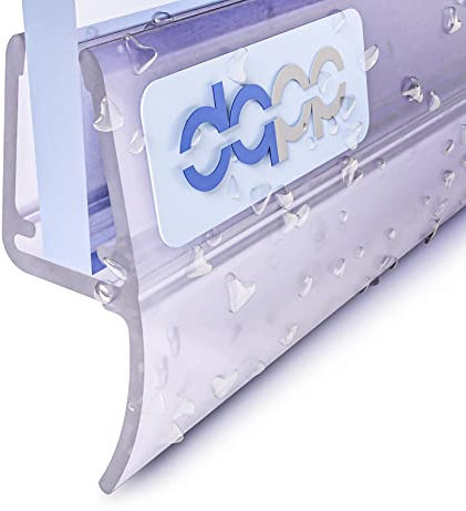 DQ-PP Duschdichtung 80cm – Dichtung für 4,8mm – 5mm Glastür Stärke – UK25-05 – Wasserablaufprofil Wasserabweisprofil – Duschabdichtung – Ersatzteile für Duschkabine – Transparent