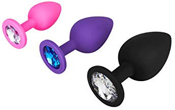 Set di tappi anali conici in silicone di EIS, 3 misure