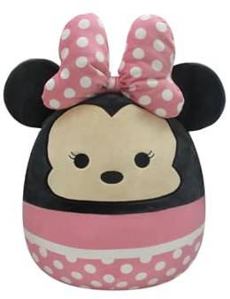 Squishmallows SQK0301 Disney 14-Inch Add Minnie Mouse to Your Squad, Ultrasoft Stuffed Animal Large, Official Kelly Toy Plush, Multi