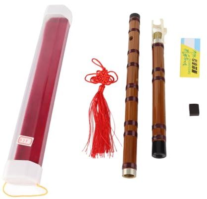 Flöjt, Nybörjarflöjt, Traditionellt Handgjort Kinesiskt Musikinstrument Dizi, Vintage Style Dizi, Present Till Musikälskare (Key Of F/Bitter)(F-nyckel)