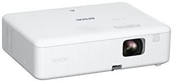 Epson EpiqVision Flex CO-W01 Portable Projector 3-Chip 3LCD, Widescreen, 3000 Lumens Color/White Brightness, 5 W Speaker, 300-Inch Home Entertainment and Work, Streaming Ready