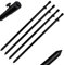 4 Stück Rutenhalter Bankstick Alu 60-105cm 19/16mm schwarz