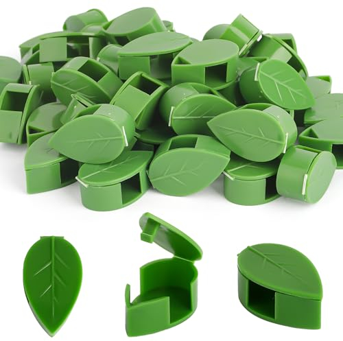 Pflanzenclips 50 Stück,Pflanzenklammern,Pflanzenhalter,Pflanzenclips Wand Für Efeutute,Pflanzenclips Klein,Pflanzen Befestigung Efeutute,Rankhilfe Zimmerpflanzen,Pflanzen Wandhalterung