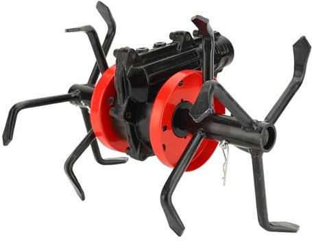 Coltivatore da Giardino Elettrico Motozappa a 6 Artigli, Decespugliatore per Ruota per Allentare Il Terreno Testa della Ruota, Mini Motozappa Universale per Aratura Profonda