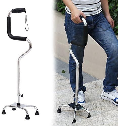 Höhenverstellbare Sitzhilfe Stand, Gehstock, Krücken Gehhilfe Stock Gehhilfe für Senioren, Multifunktional Stehhilfe, Höhenverstellbare Stand Vierfuß Spazierstock, Alltagshilfen Aufstehhilfe