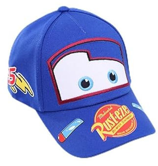 2PCS Cars Gorras Beisbol, Auto Gorra Snapback con Visera Gorra Béisbol Niño Ajustable Sombrero Deportivo Cap Casual Gorras de Algodón para Niños Gorra de Verano Infantil