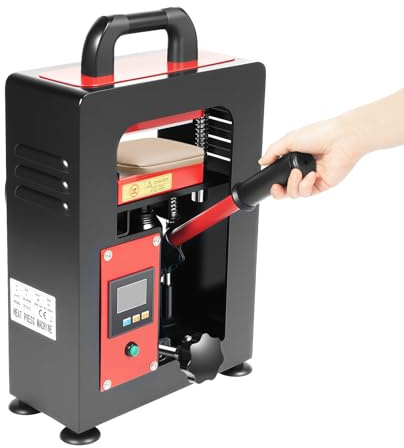 Portable Hydraulic Press Garment Sublimation Adjustable Temperature Heat Machine Manual Dual Plates Heating Presser Plate Extraction Extractor Equipment for Hot Stamping Patterns On Clothes Or Bags