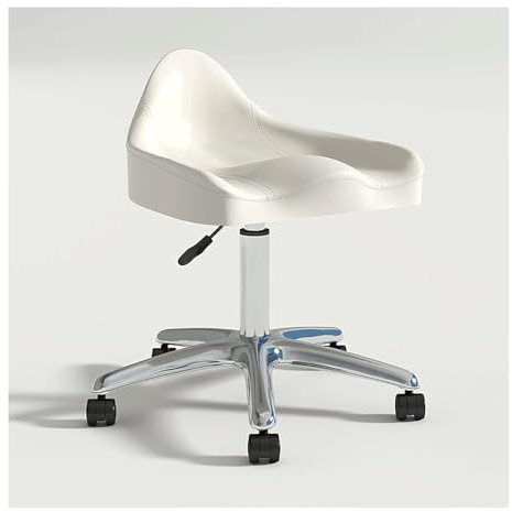 Ergonomisk sadelpall med hjul, hydraulisk svängbar, justerbar höjd för klinik, salong, kontorsanvändning
