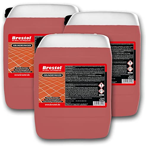 BRESTOL® GRUNDREINIGER 15 Liter Konzentrat für alle wasserfesten Böden geeignet wie Laminat, Fliesen, Kacheln, Naturstein, Beton, Parkett, PVC, Linoleum - löst Versiegelungen und reinigt gründlich