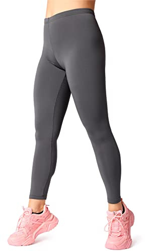 Merry Style Dam leggings med fleecefoder mycket varma byxor för kvinnor flickor MS10-433-LE (Grafit, XXL)
