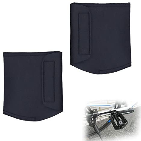 2 Pcs Neoprene Pita Bicycle Pedal Covers with Durable Hook and Loop for Bike Pedals Protection Against Damages and Scratches in Storage and Transit