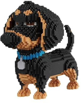 LINYUMEILL 2100+ Pezzi Blocchi Da Modellare Per Cani Da Compagnia - Mini Regali Fai Da Te Adatto Per Adulti E Bambini Per Completare Un Set Di Blocchi Da Costruzione, C