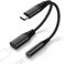 USB-C Headphone Adapter & Charger, 3.5mm Jack Adapter - 2 in 1 Audio + Charge Splitter for Samsung, iPad, iPhone & More Type-C Devices