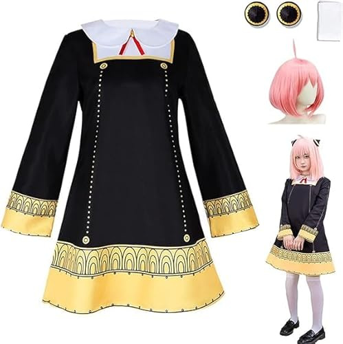 Bocguy Anya Costume de cosplay pour femme et fille, tenue de cosplay, Halloween, carnaval