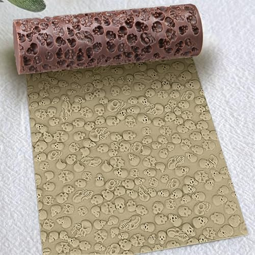 Rouleau de texture de terrain RPG – Accessoire de jeu de société exquis, pièces de jeu experts pour terrain RPG, texture crâne, ensemble d'accessoires de jeu de société créatifs (texture crâne)