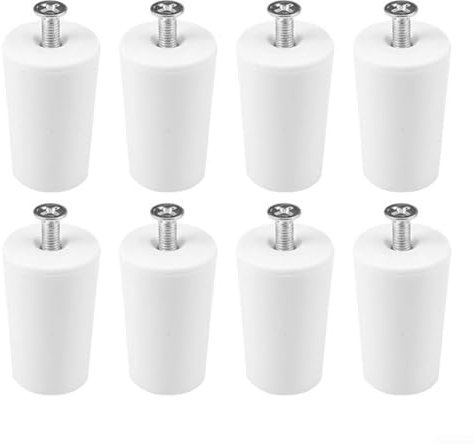Eawfgtuw Window Roller Blind End Stop Clips Set 8 Pack PP Material Replacement Parts with Mounting Screws for Home Shutter Protection 40mm White