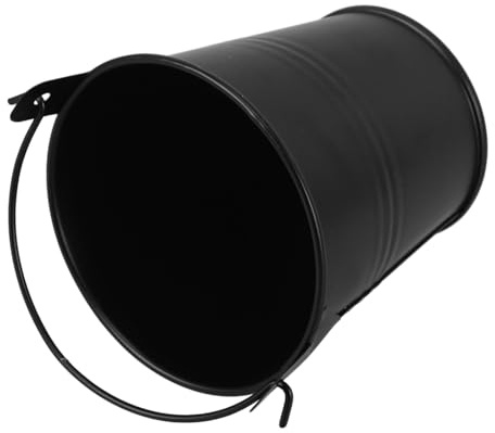 SUPVOX Secchio Riutilizzabile per Barbecue Contenitore per Grasso e Olio da Accessorio Grill Nero per Cucina Outdoor Facile da Pulire e Conservare